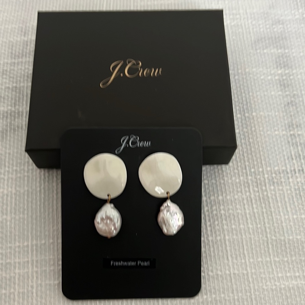 J. Crew Freshwater Pearl Earrings